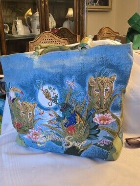 EUC Caribbean Soul Jungle Print Tote